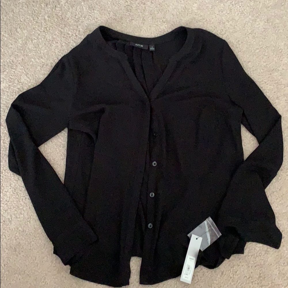 Apt. 9 black button down